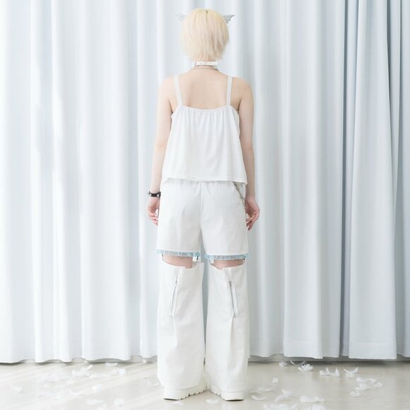 NEW ACDC RAG - Baby Punk Angel Punk Detachable Cargo Pants - Picture 9 of 9